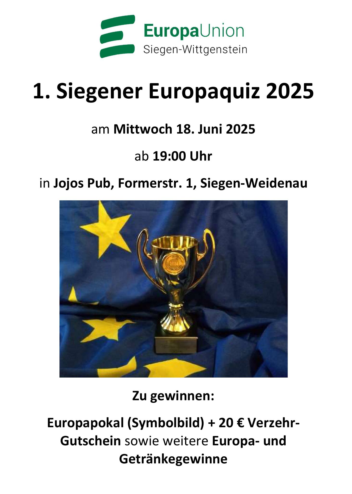 1. Siegener Europaquiz 2025