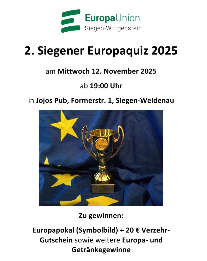 2. Siegener Europa-Pubquiz 2025