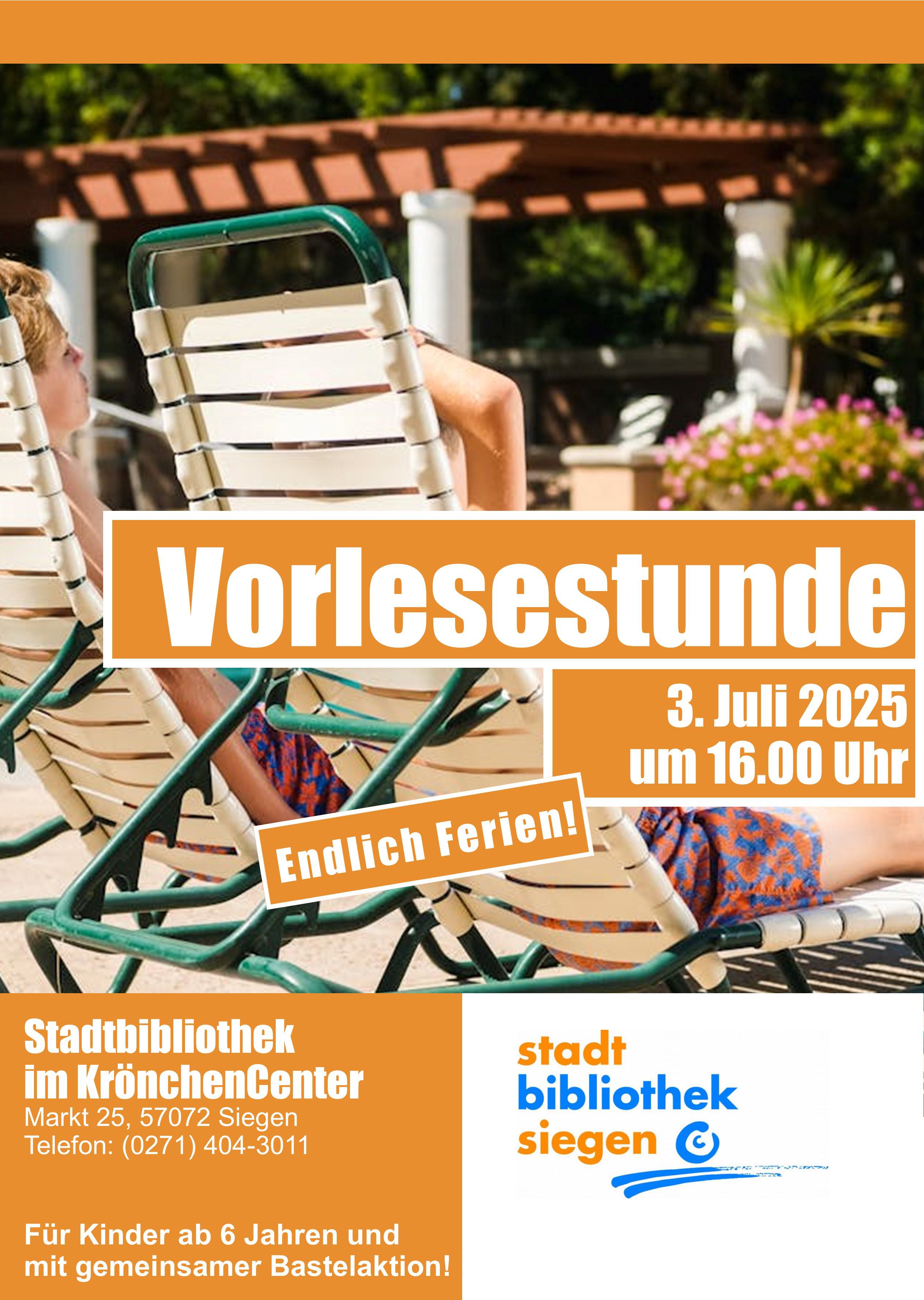 Vorlesestunde für Kinder ab 6 Jahren