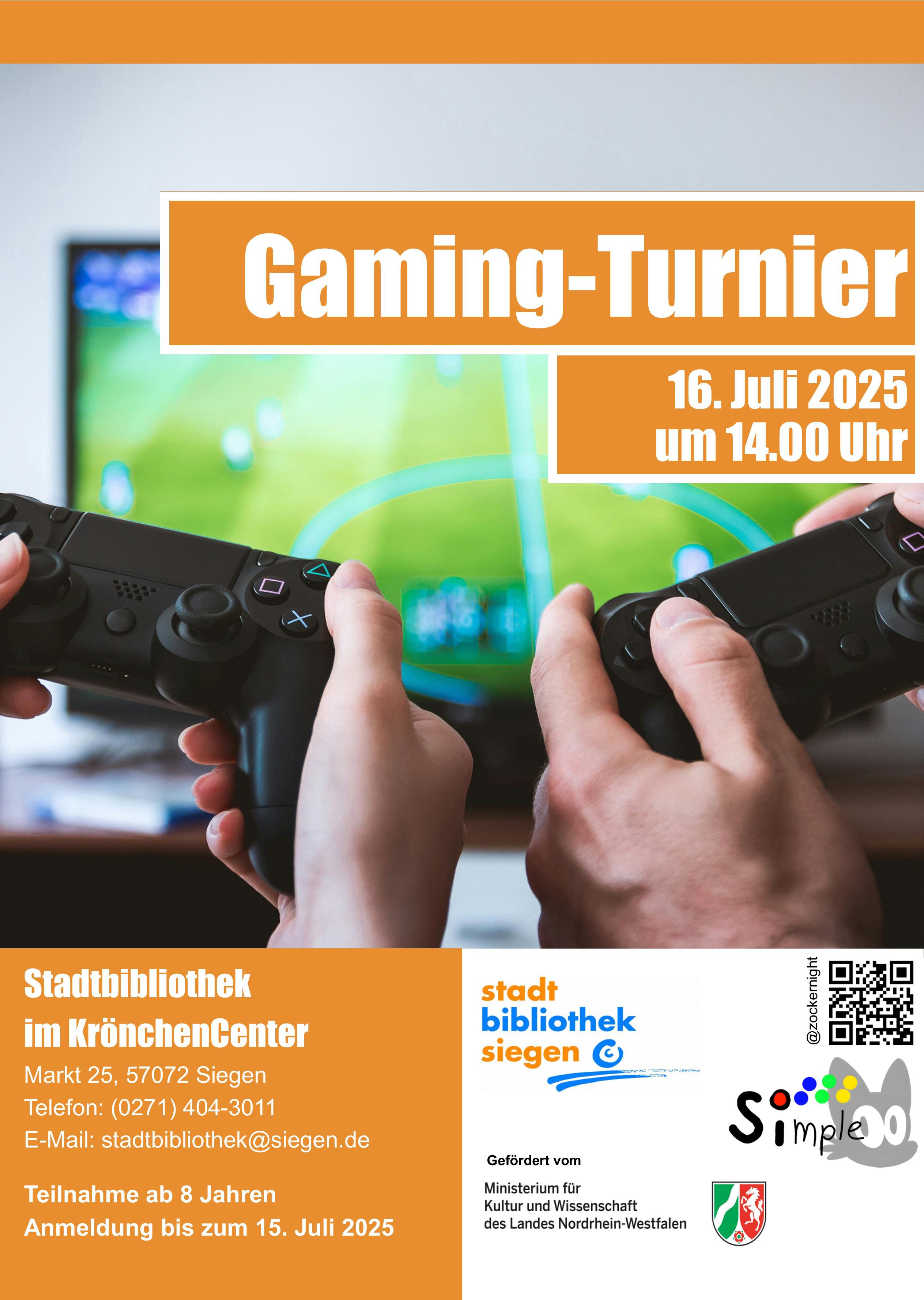 Gaming-Turnier in der Stadtbibliothek Siegen