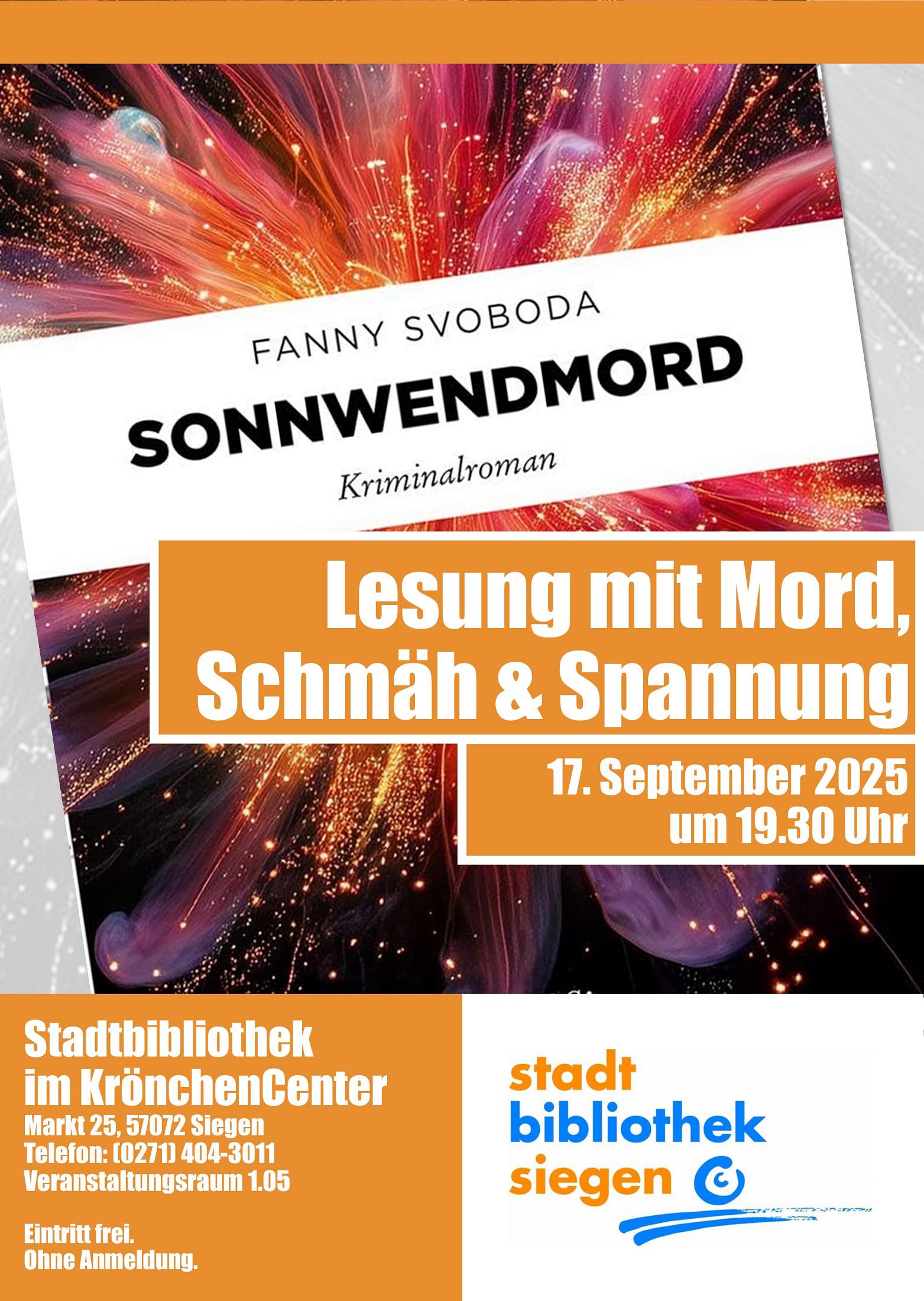 Fanny Svoboda liest aus "Sonnwendmord"