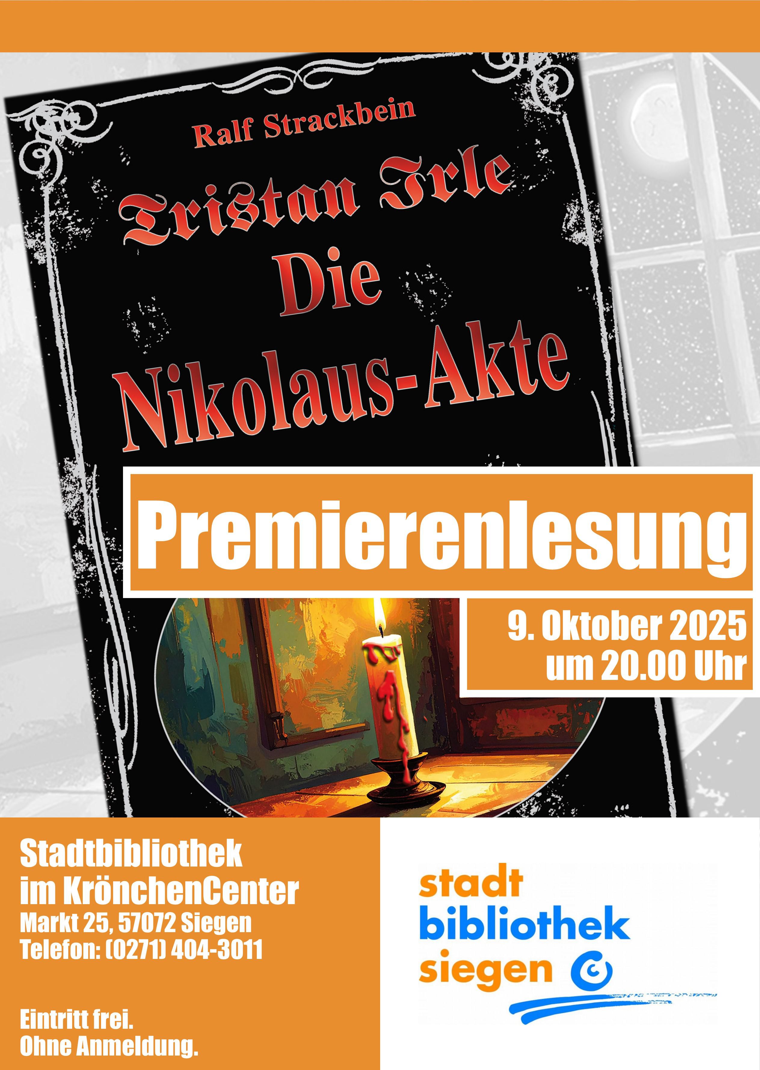 Premierenlesung in der Stadtbibliothek Siegen