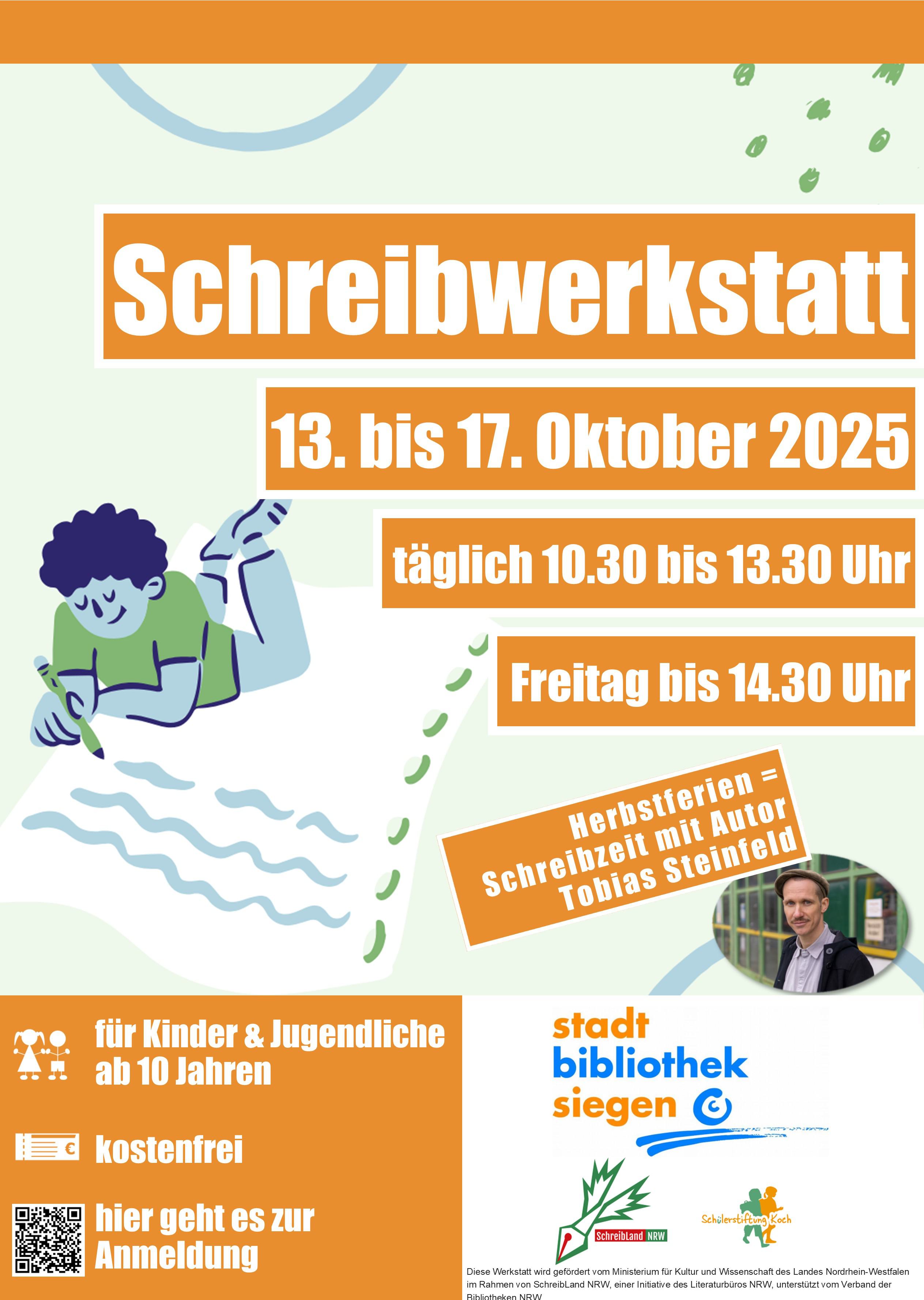 Schreibwerkstatt in den Herbstferien: