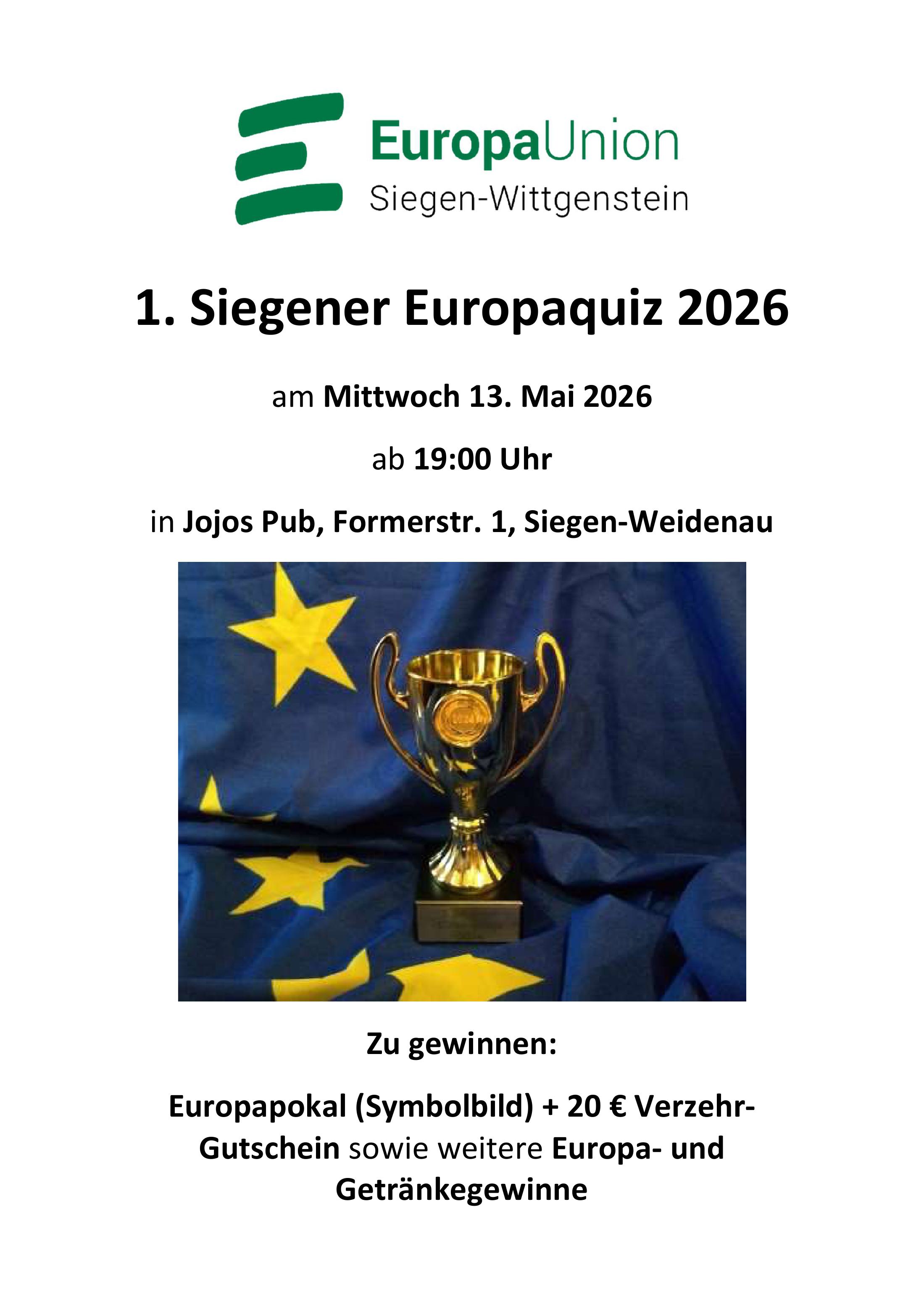 1. Siegener Europaquiz 2026