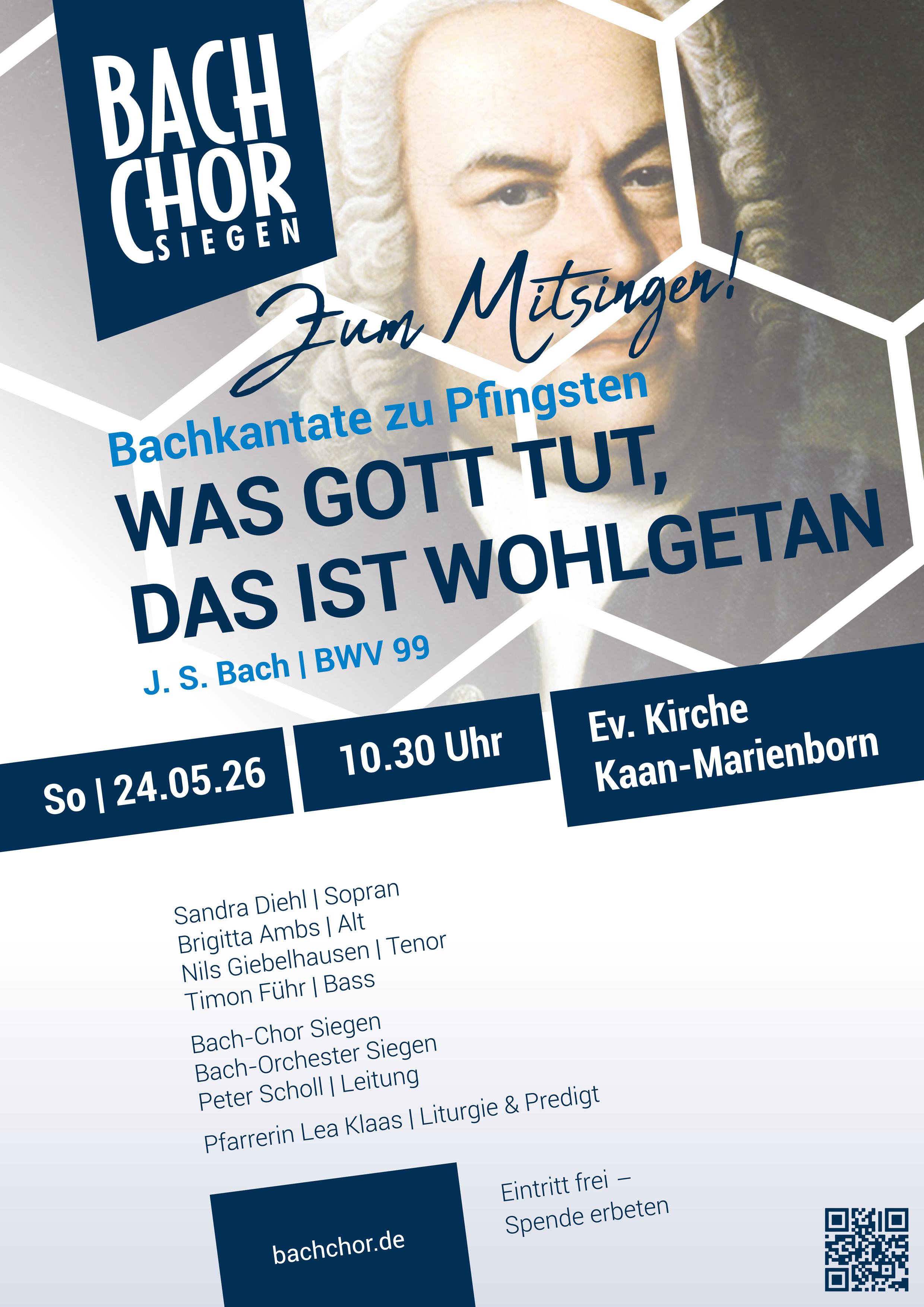 WAS GOTT TUT, DAS IST WOHLGETAN Pfingstkantate BWV 100