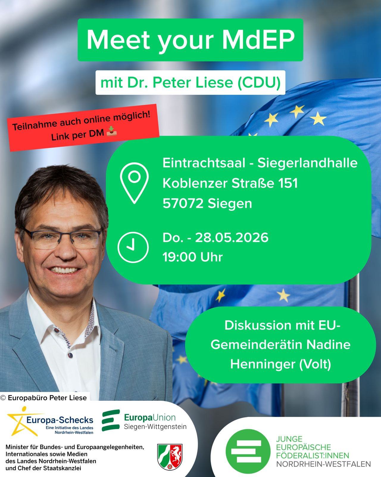 Dialogveranstaltung "Meet your MdEP"