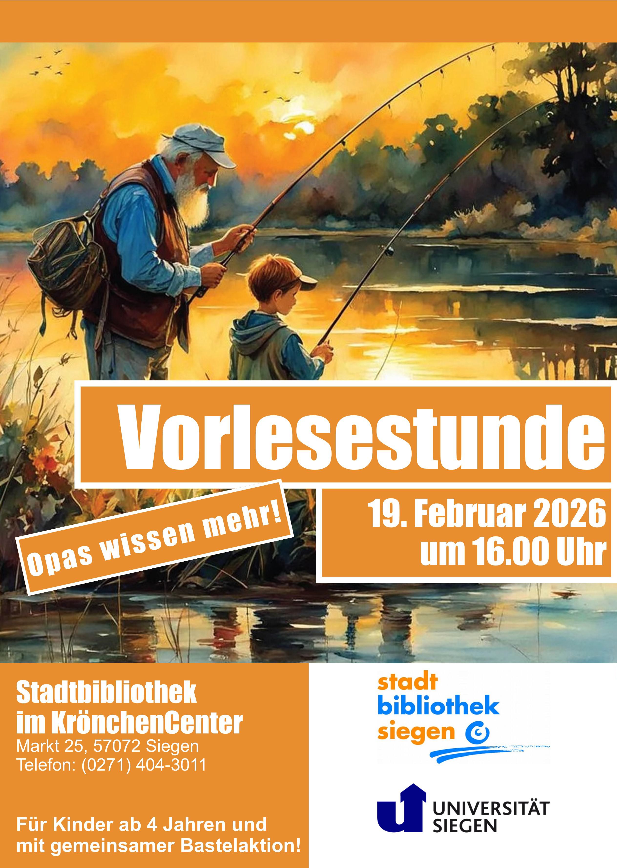Vorlesestunde für Kinder ab 4 Jahren