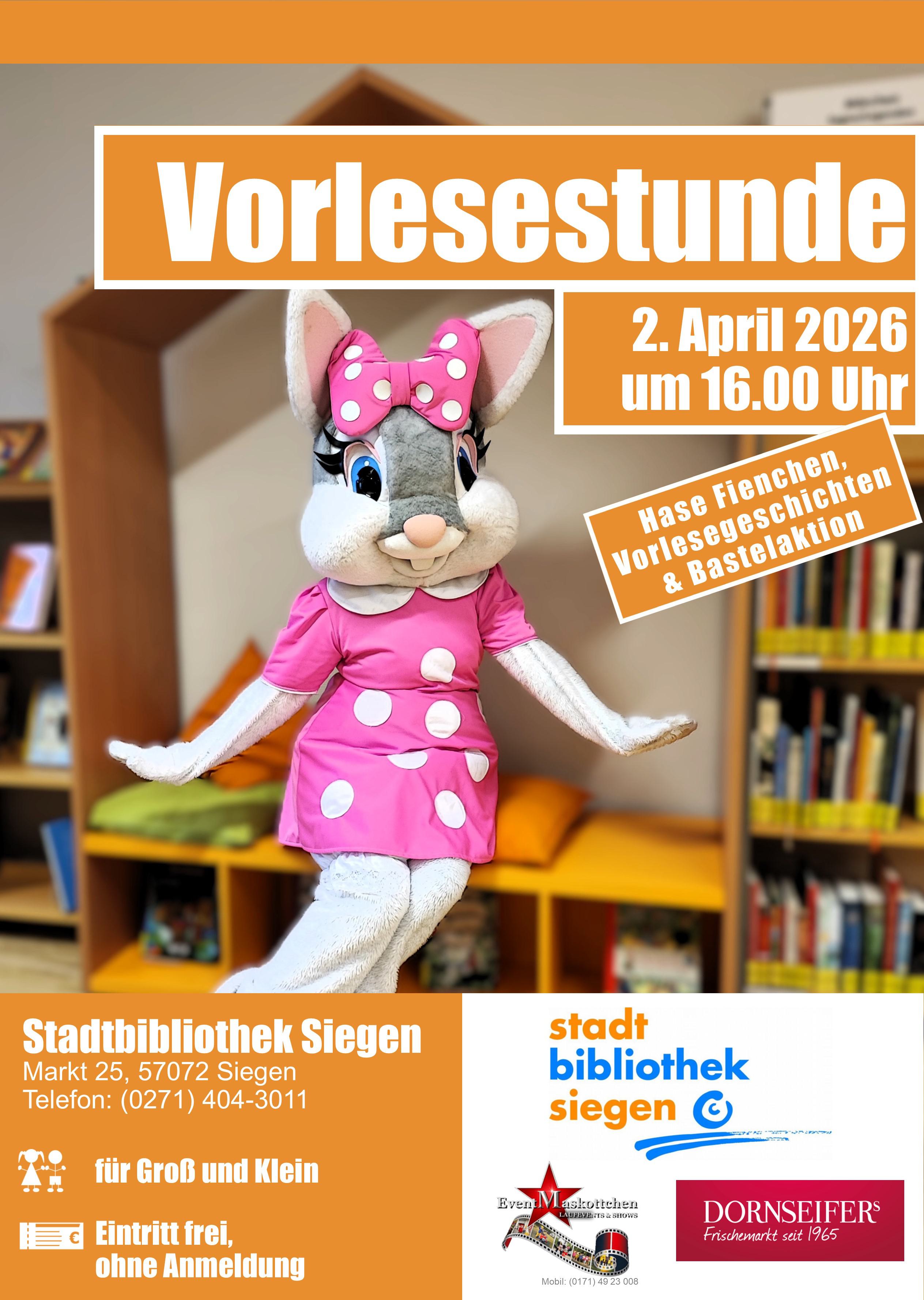 Hase Fienchen, Vorlesegeschichten und bunte Bastelaktion
