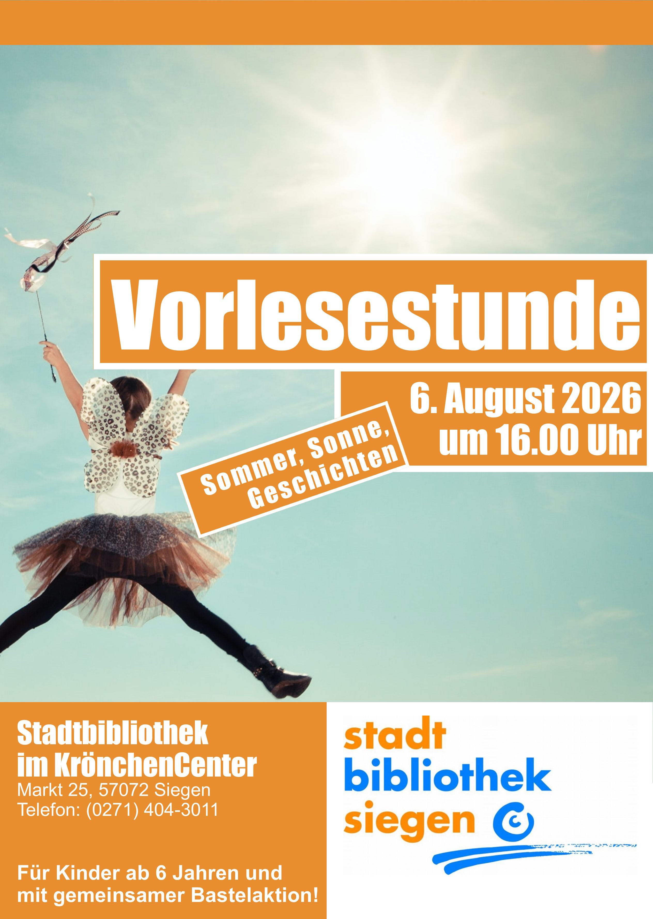 Vorlesestunde für Kinder ab 6 Jahren