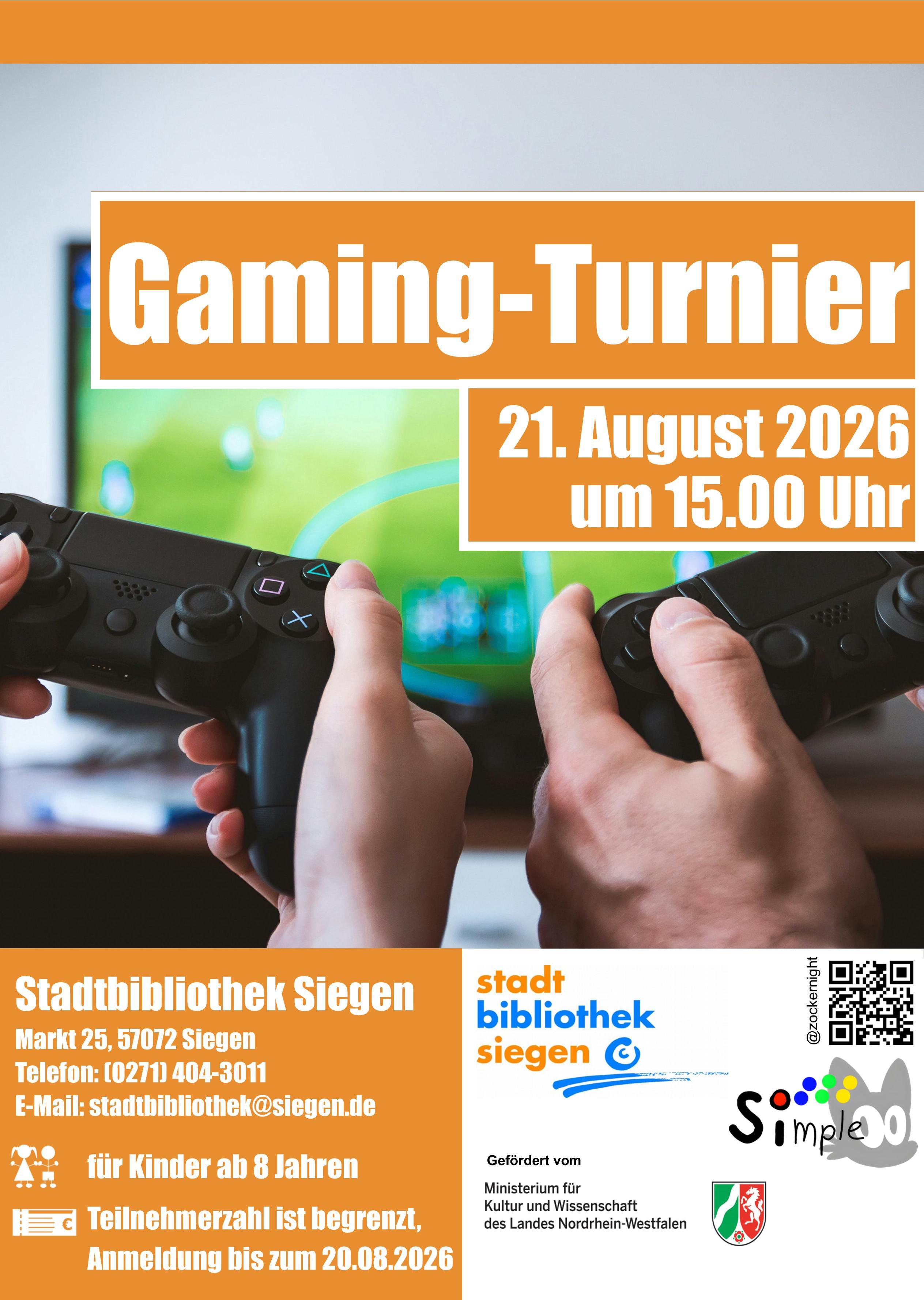 Gaming-Turnier in der Stadtbibliothek Siegen