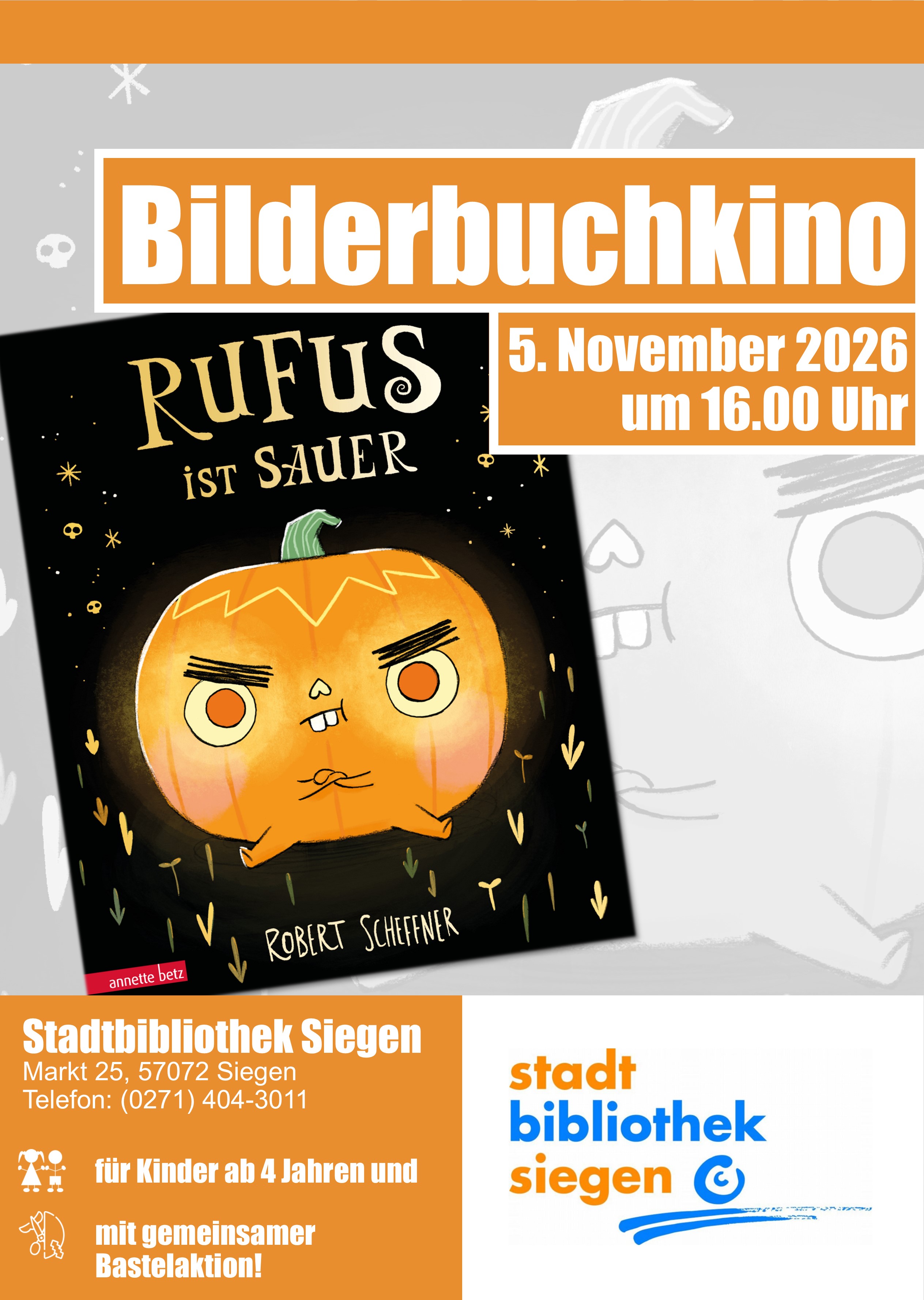 Schaurig-schönes Bilderbuchkino für Kinder ab 4 Jahren