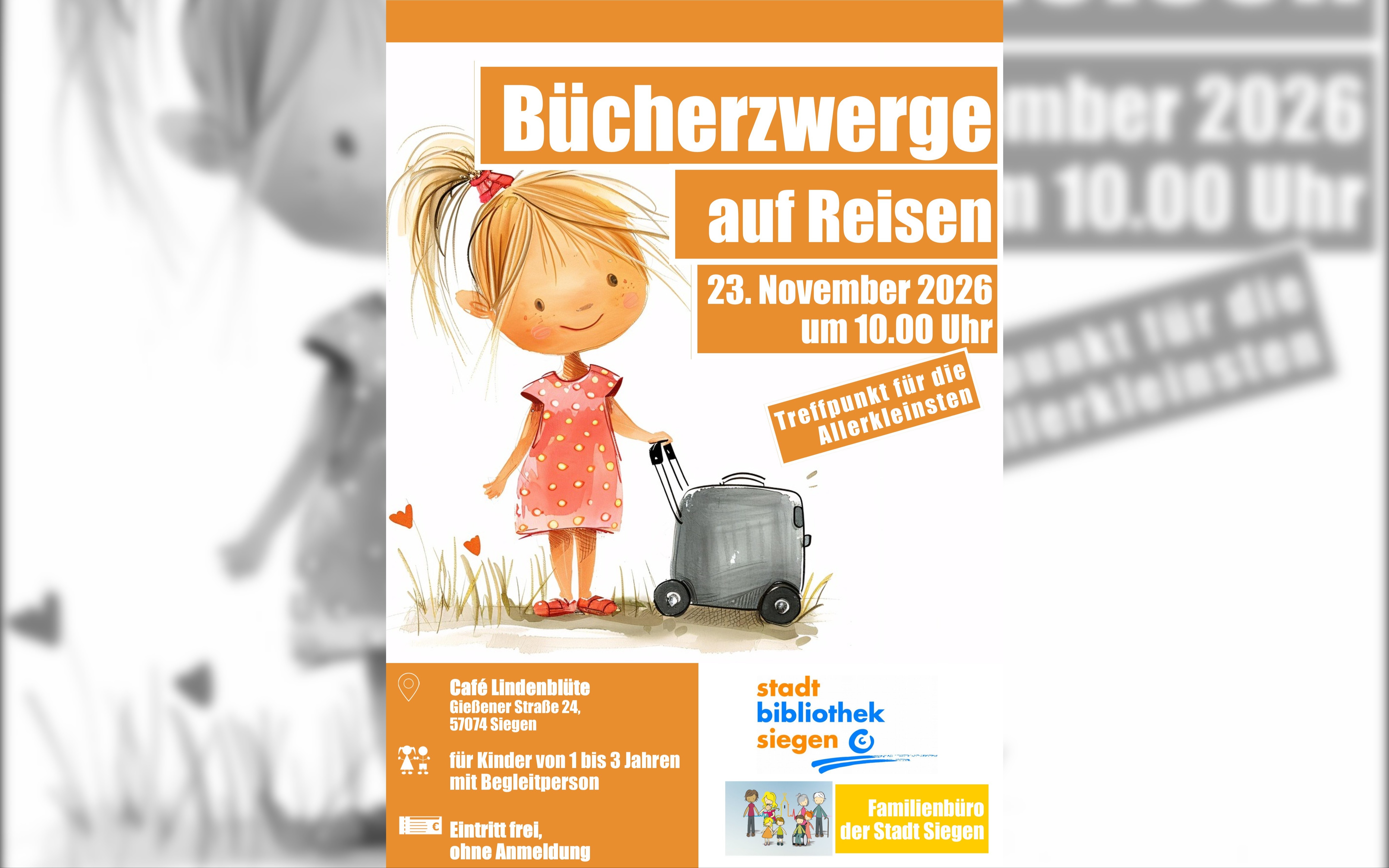 "Bücherzwerge auf Reisen" im Café Lindenblüte