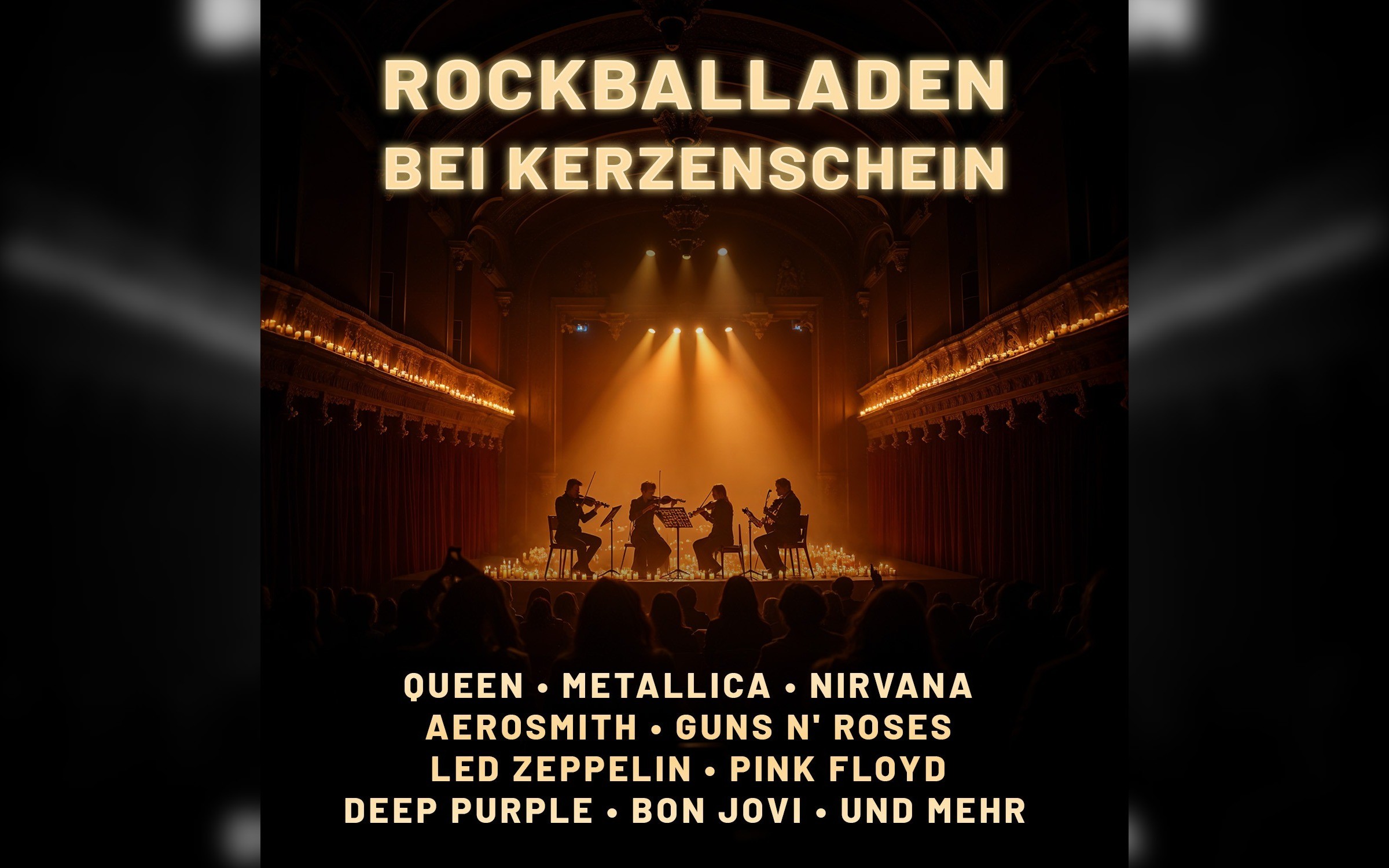 Rockballaden bei Kerzenschein