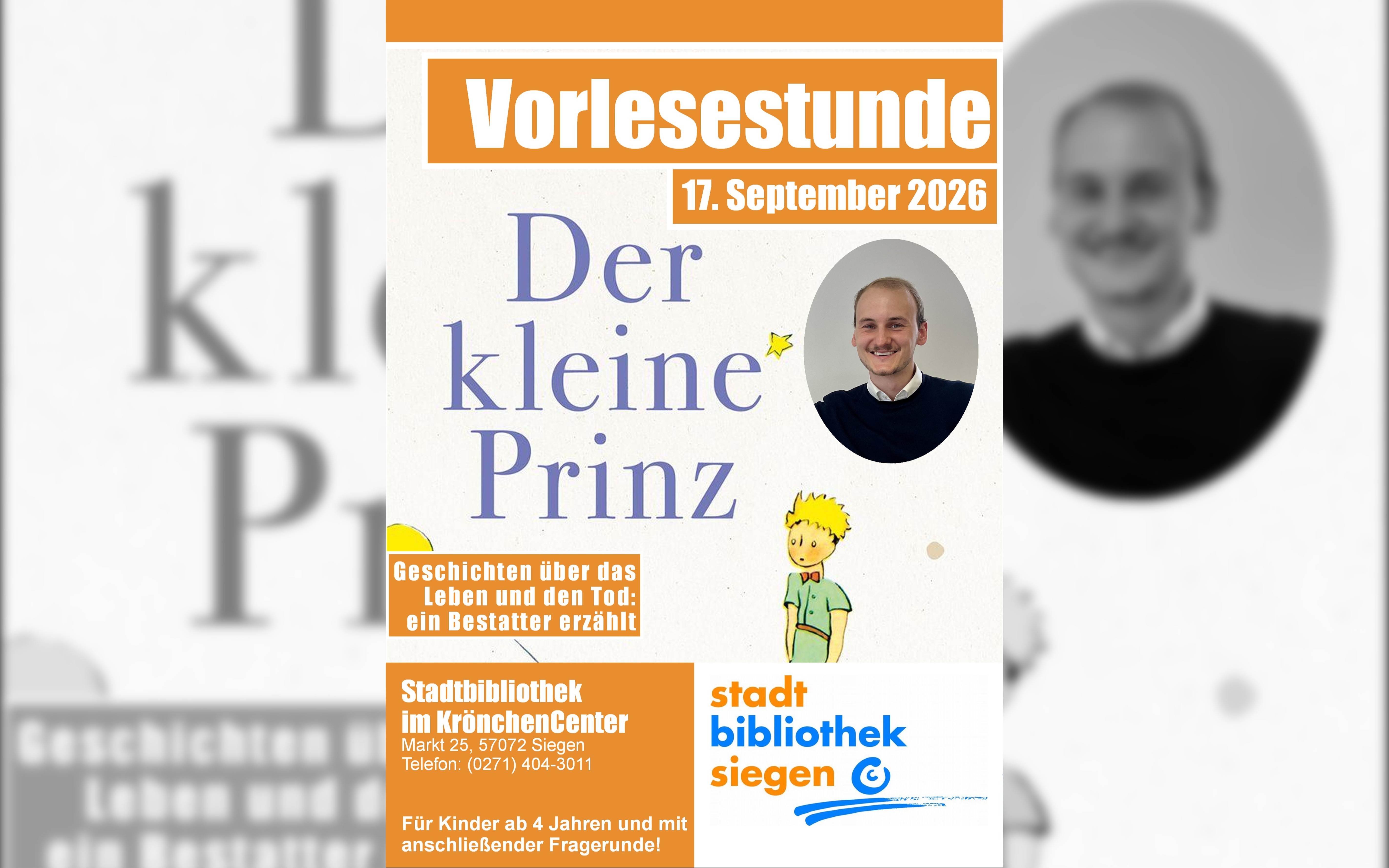 Vorlesestunde für Kinder ab 4 Jahren