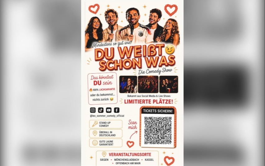 Mindestens so gut wie du weißt schon was: Standupcomedy