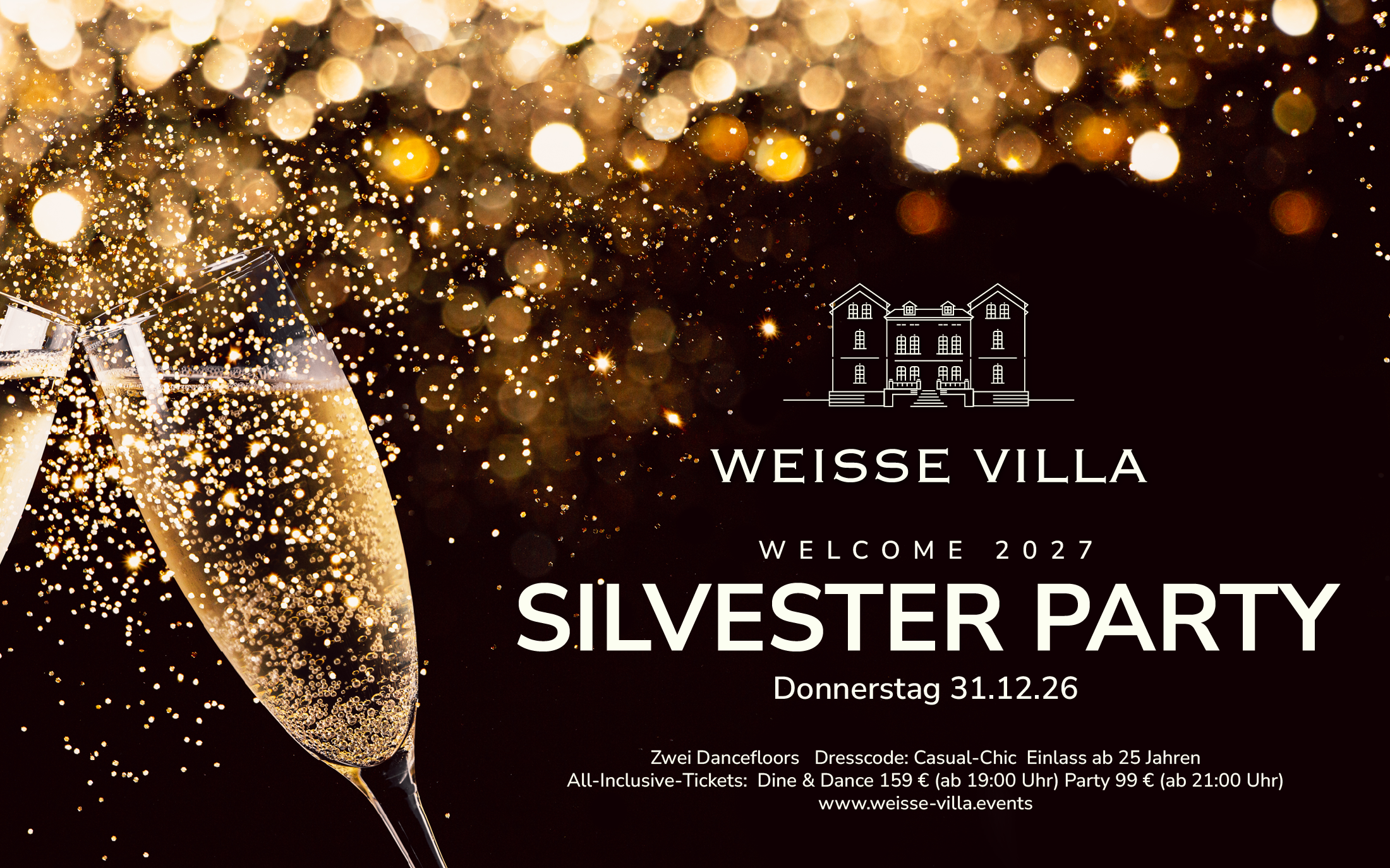 Weisse Villa Silvester-Party