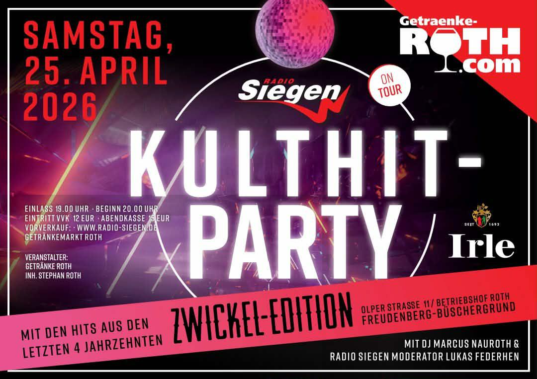 Zwickelparty - Radio Siegen Kulthit-Party