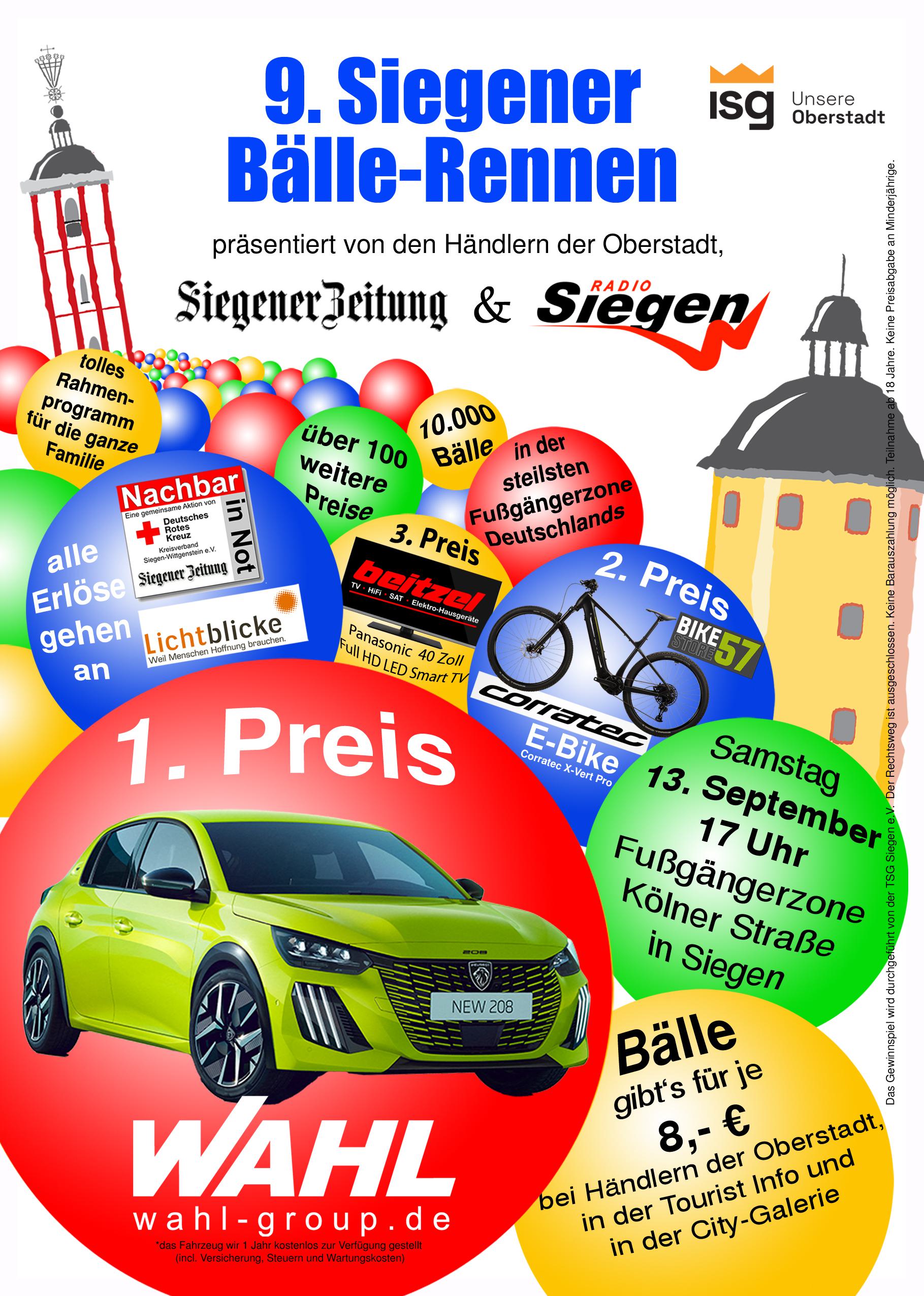 Mobilitätstag mit 9. Siegener BälleRennen in der Siegener Oberstadt