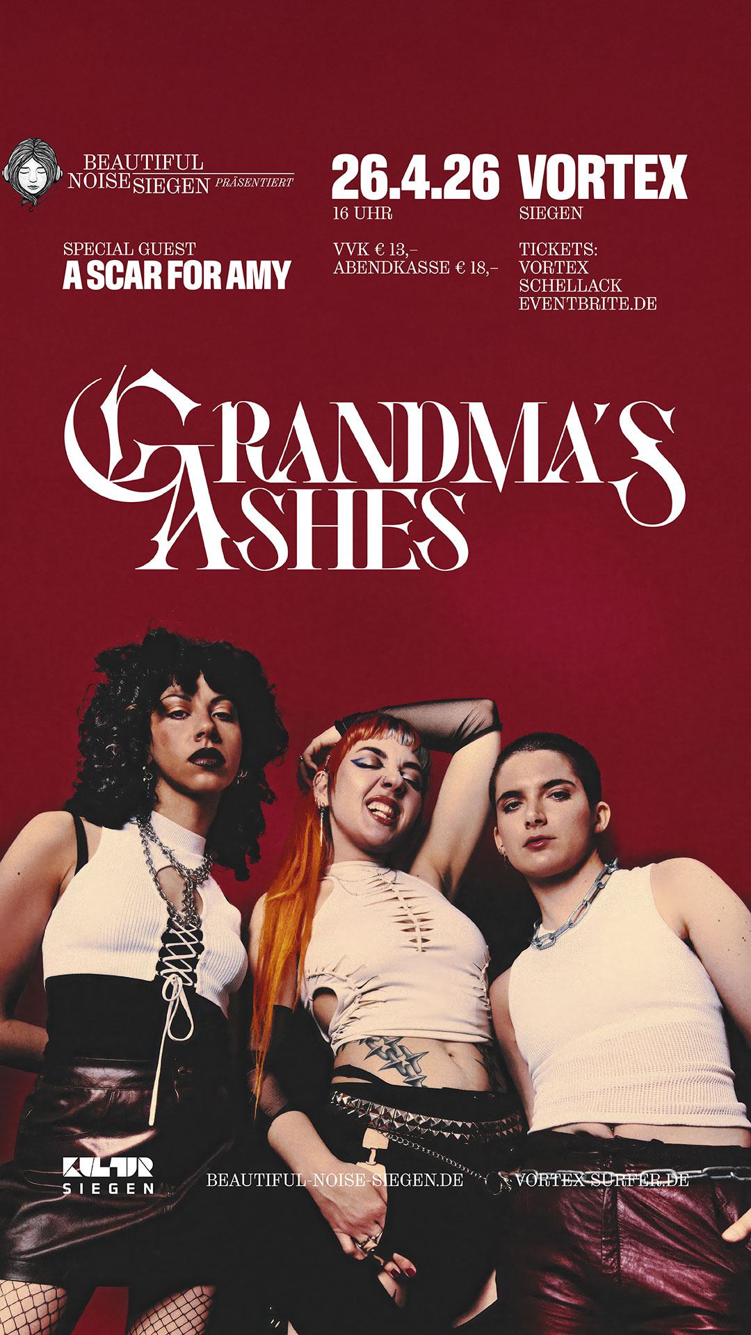 Frühes Sonntagskonzert: Grandma's Ashes & A Scar For Amy