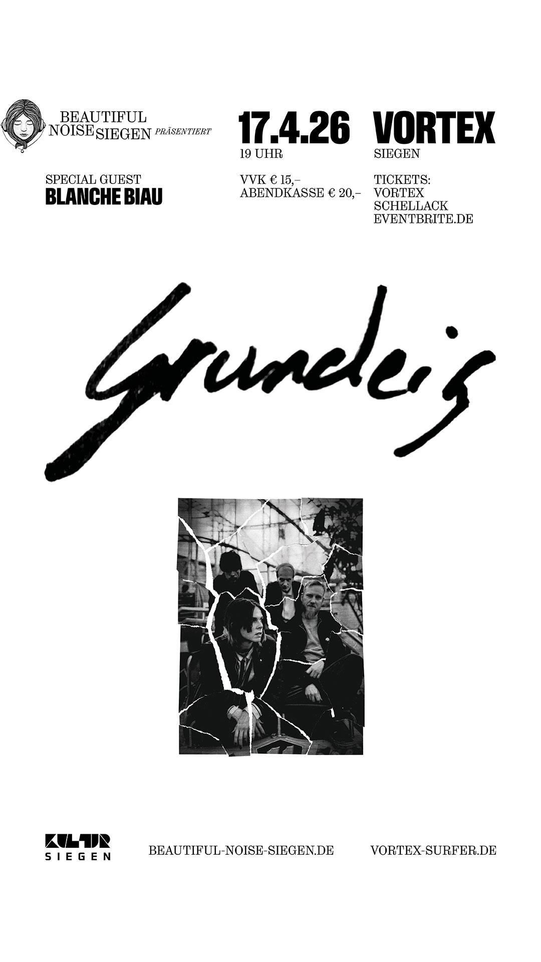 Grundeis & Blanche Biau mit Aftershow Party