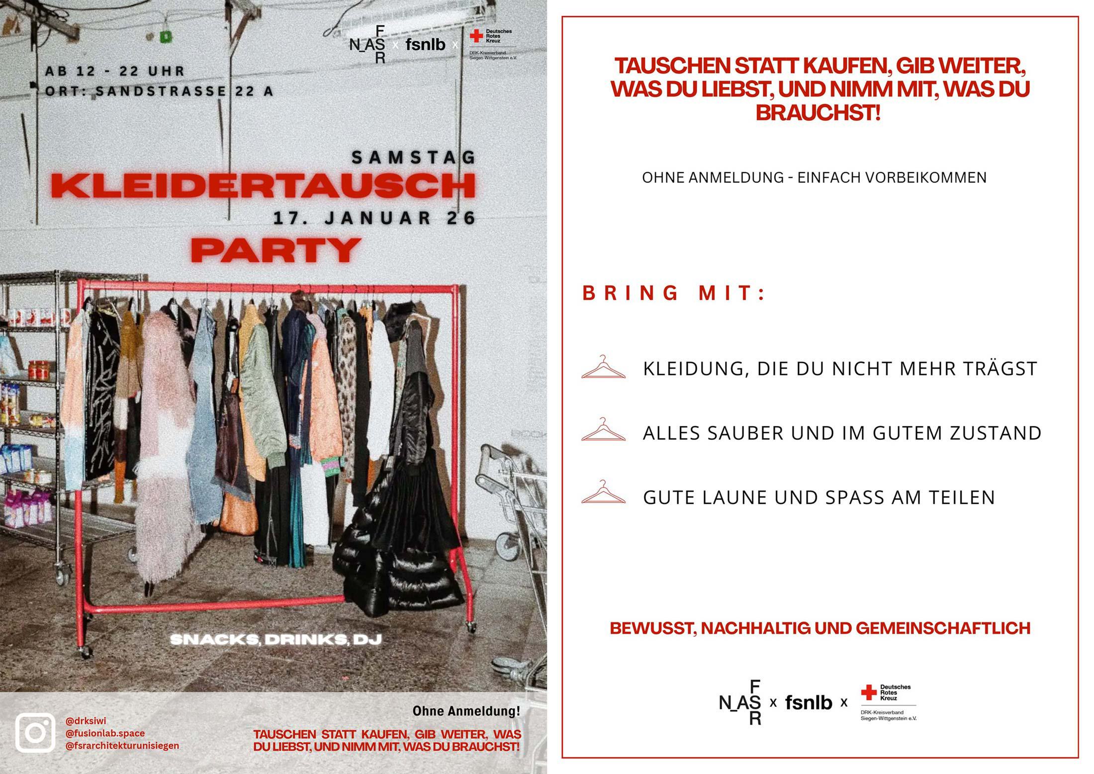 Kleidertausch Party - Tauschen statt kaufen