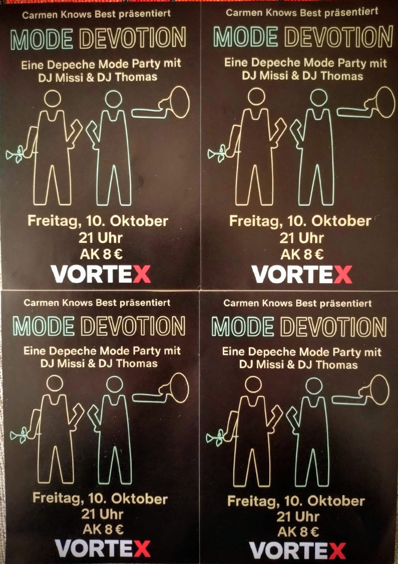 Mode Devotion - Carmen Knows Best präsentiert die Depeche Mode Party