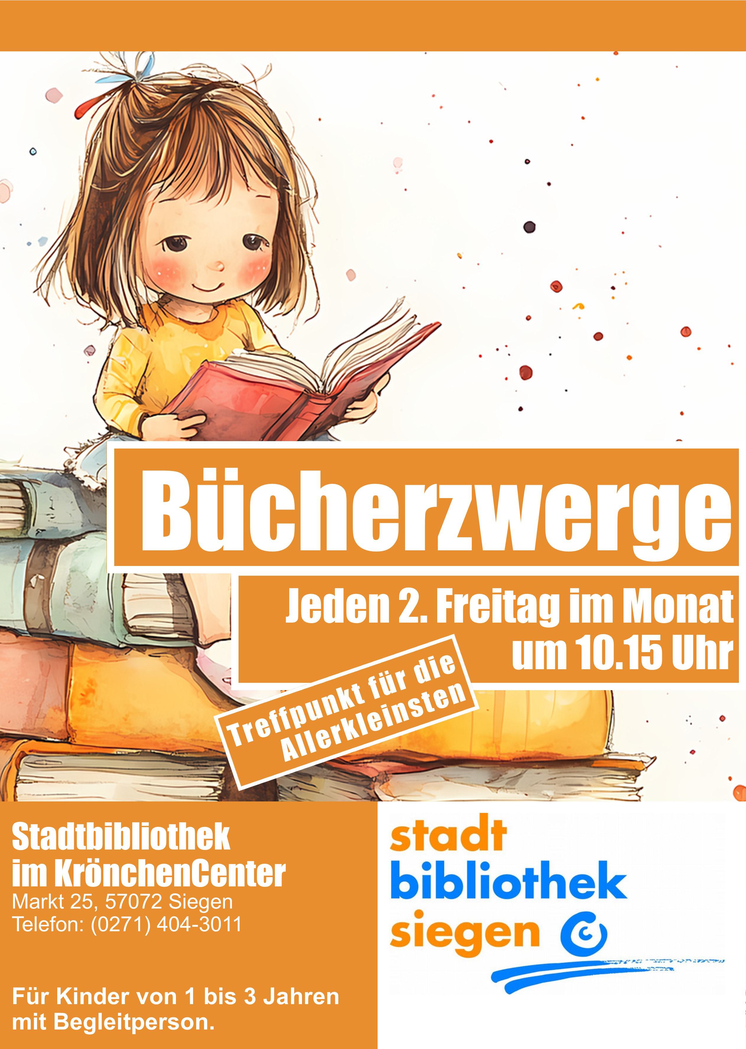 Bücherzwerge in der Stadtbibliothek