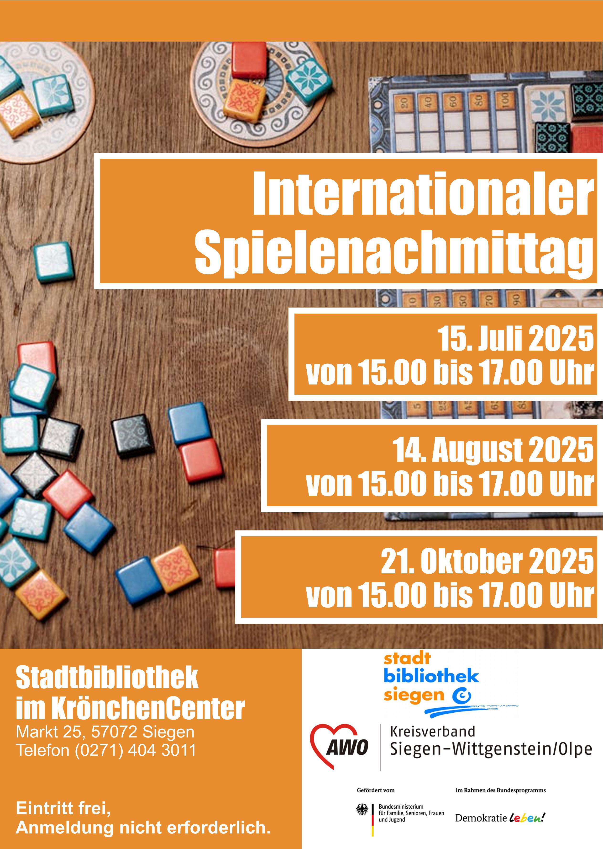 Internationaler Spielenachmittag in der Stadtbibliothek