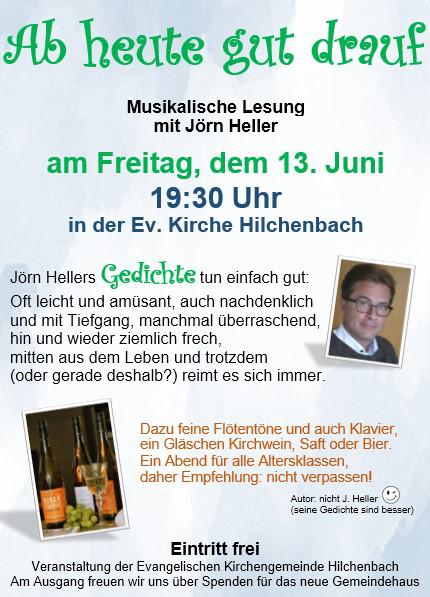 Musikalische Lesung mit Jörn Heller
