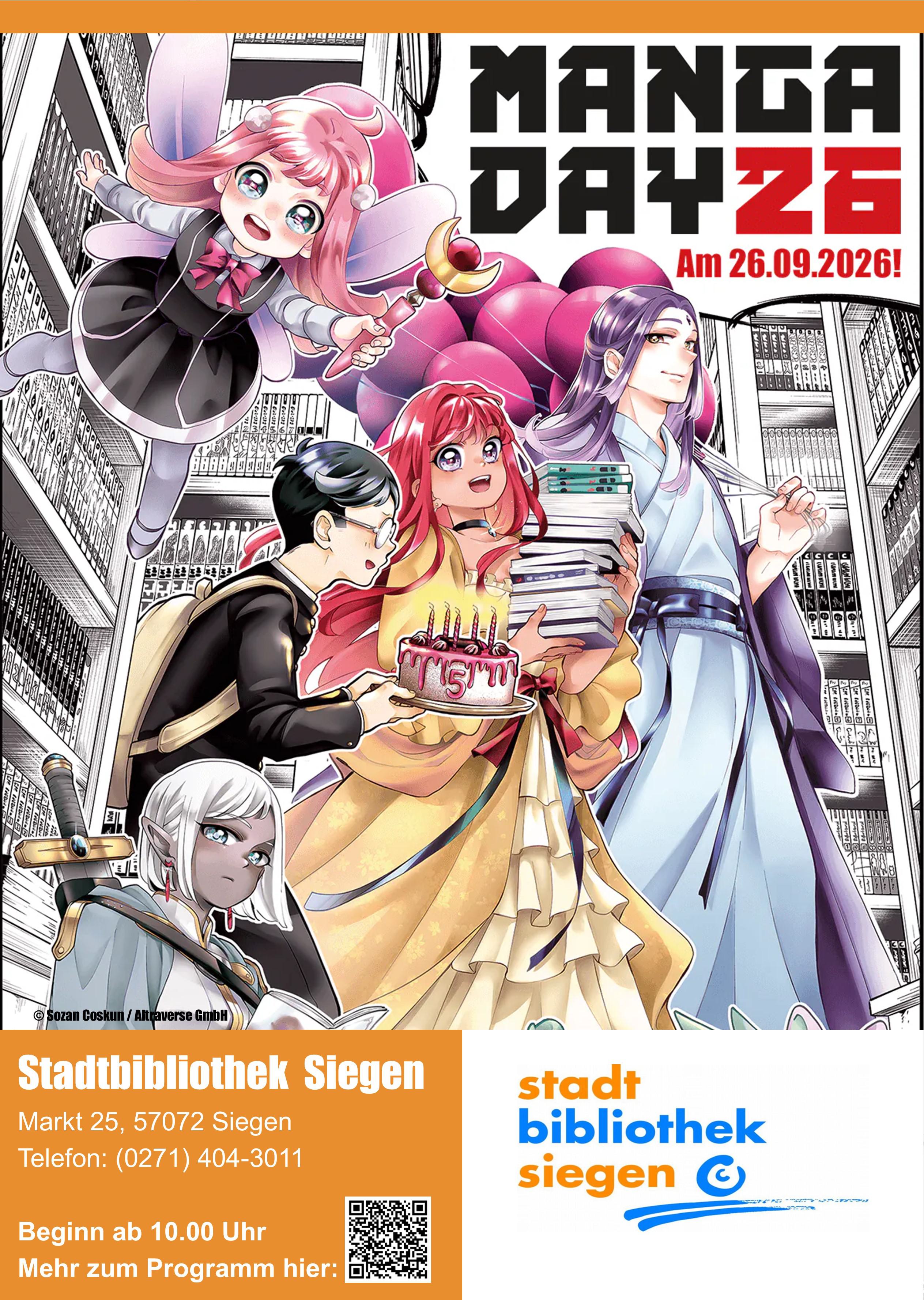 Manga Day 2026 in der Stadtbibliothek Siegen