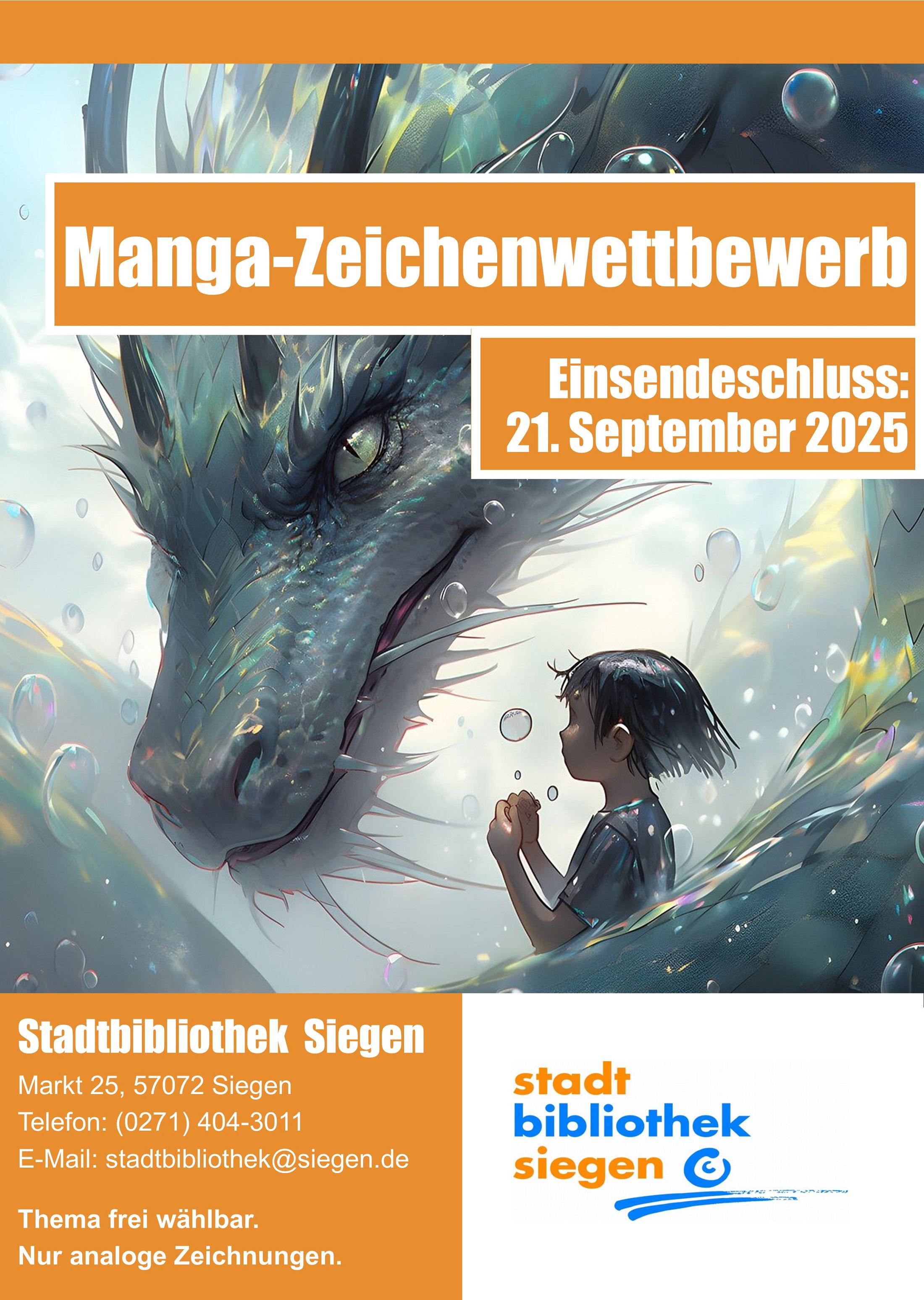 Manga-Zeichenwettbewerb der Stadtbibliothek Siegen