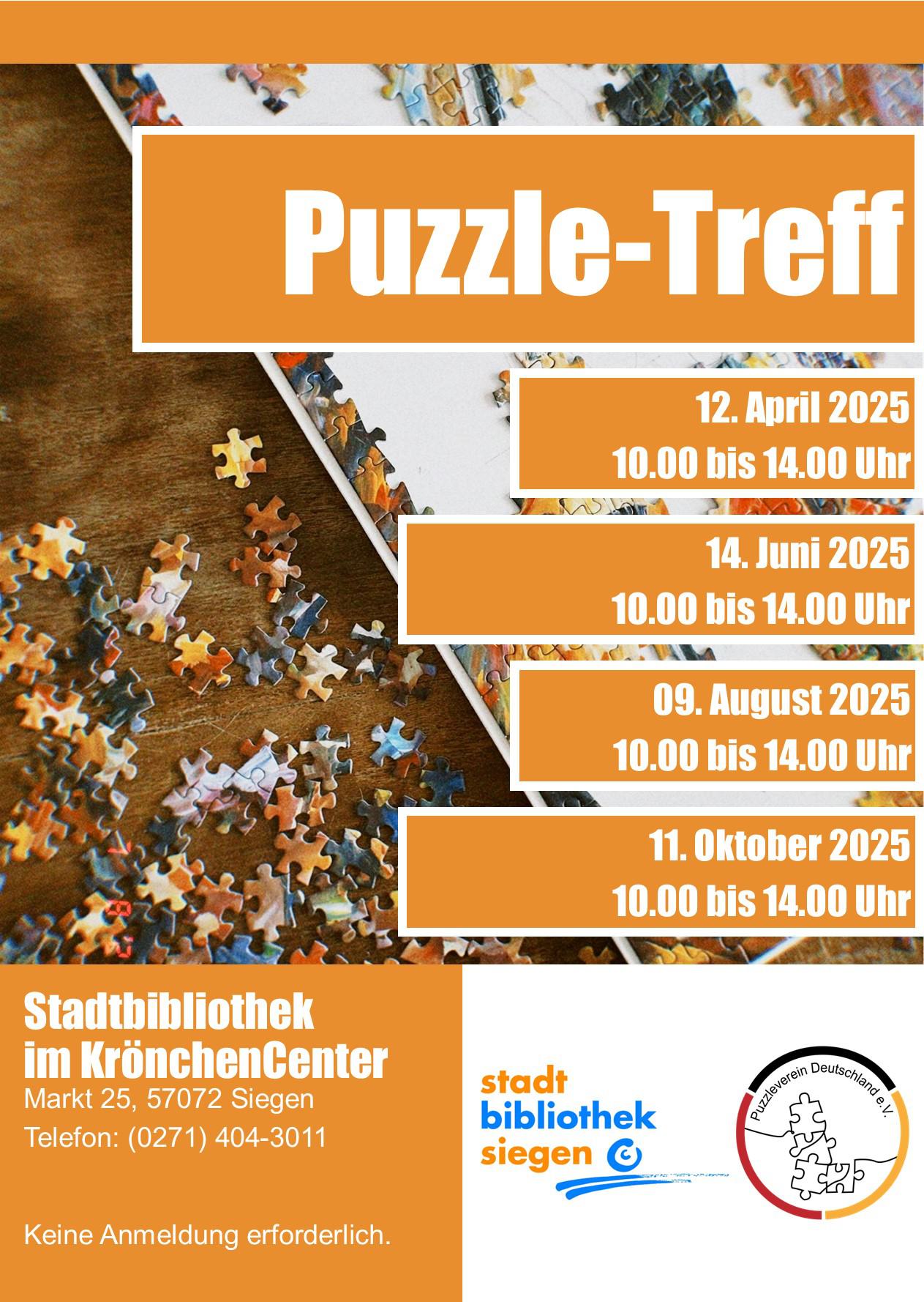 Puzzle-Treff in der Stadtbibliothek Siegen