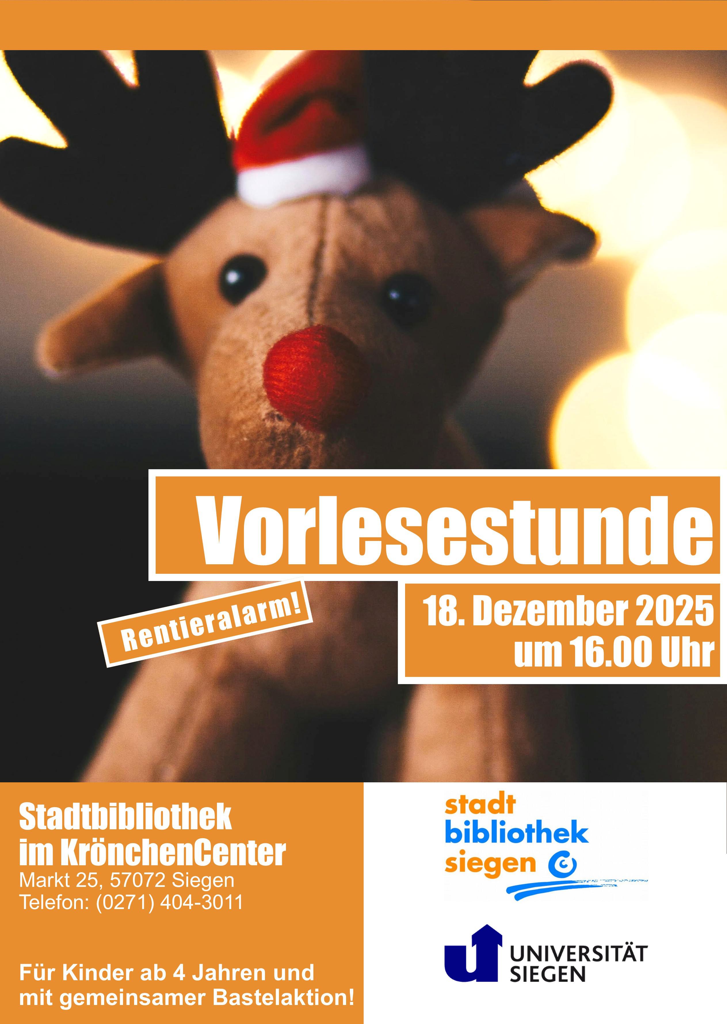 Vorlesestunde für Kinder ab 4 Jahren