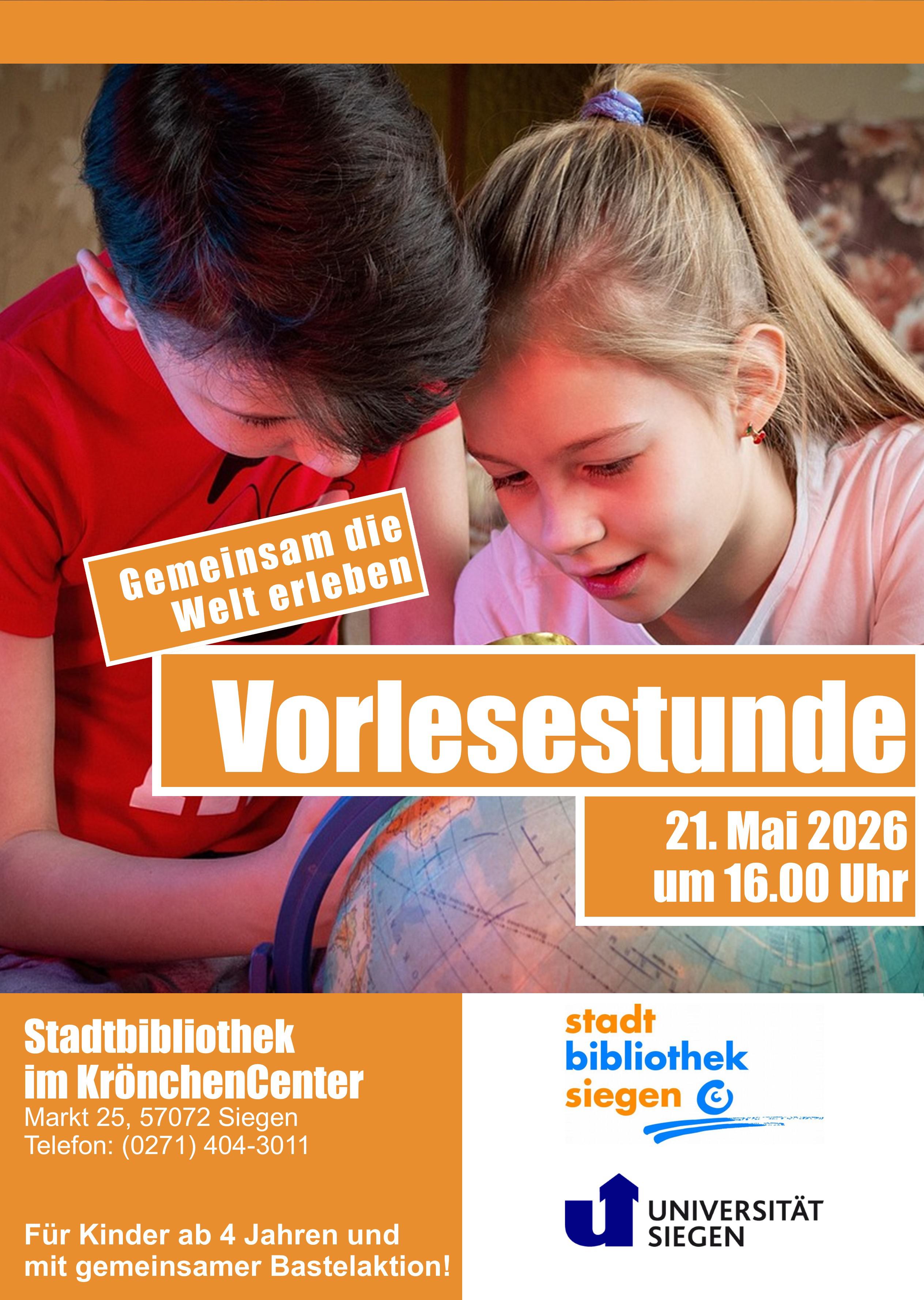 Vorlesestunde für Kinder ab 4 Jahren