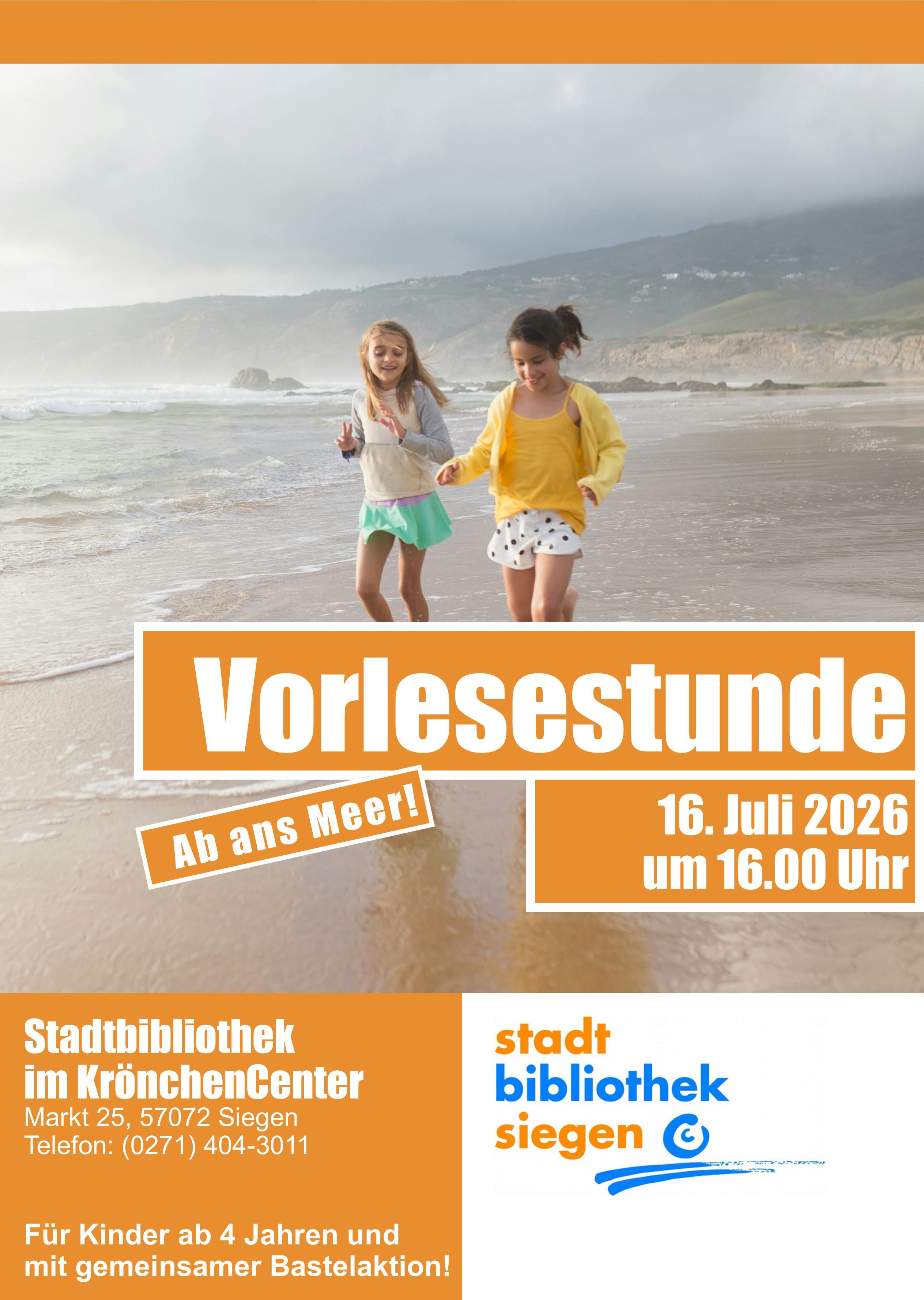 Vorlesestunde für Kinder ab 4 Jahren
