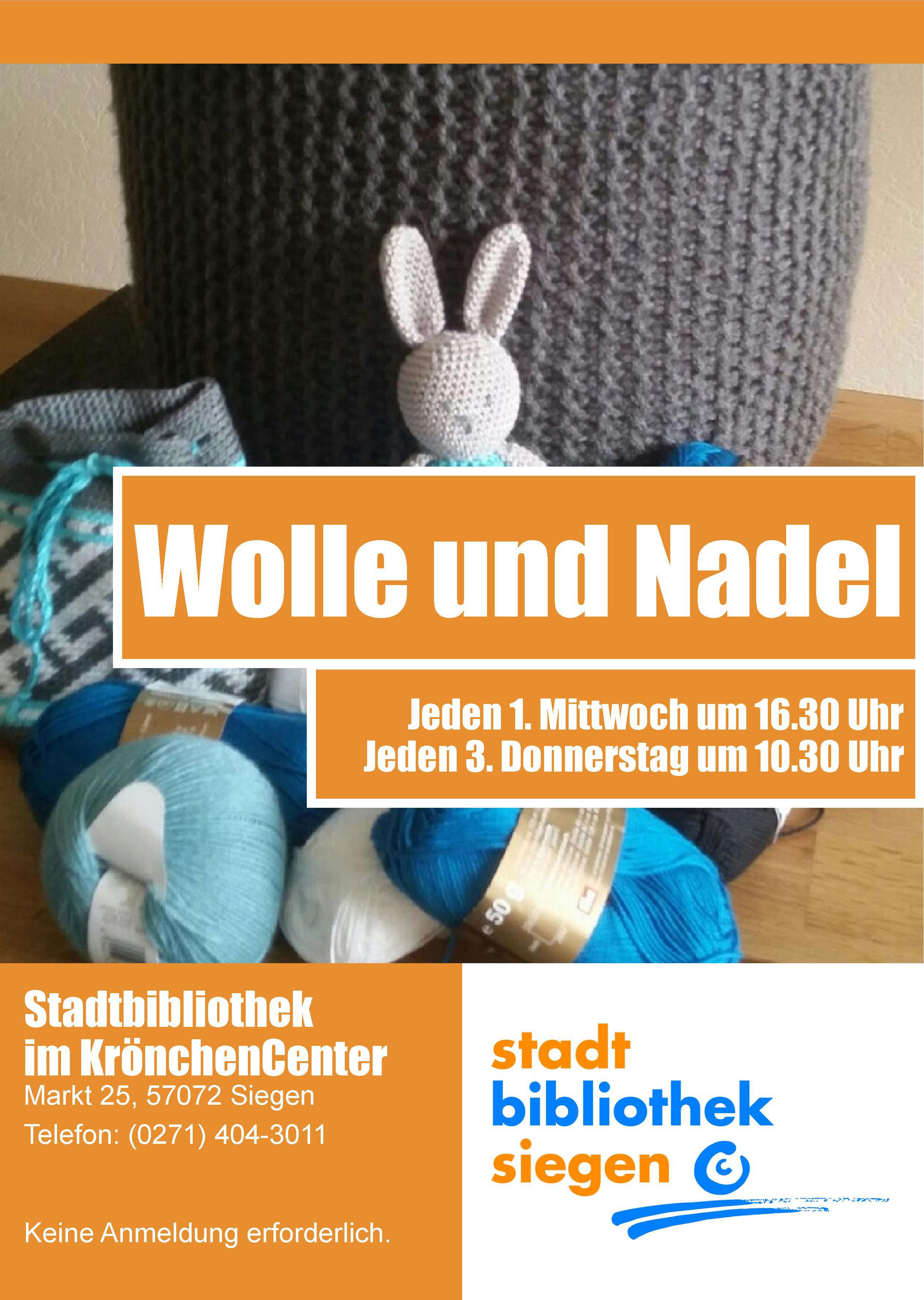 Wolle & Nadel in der Stadtbibliothek Siegen