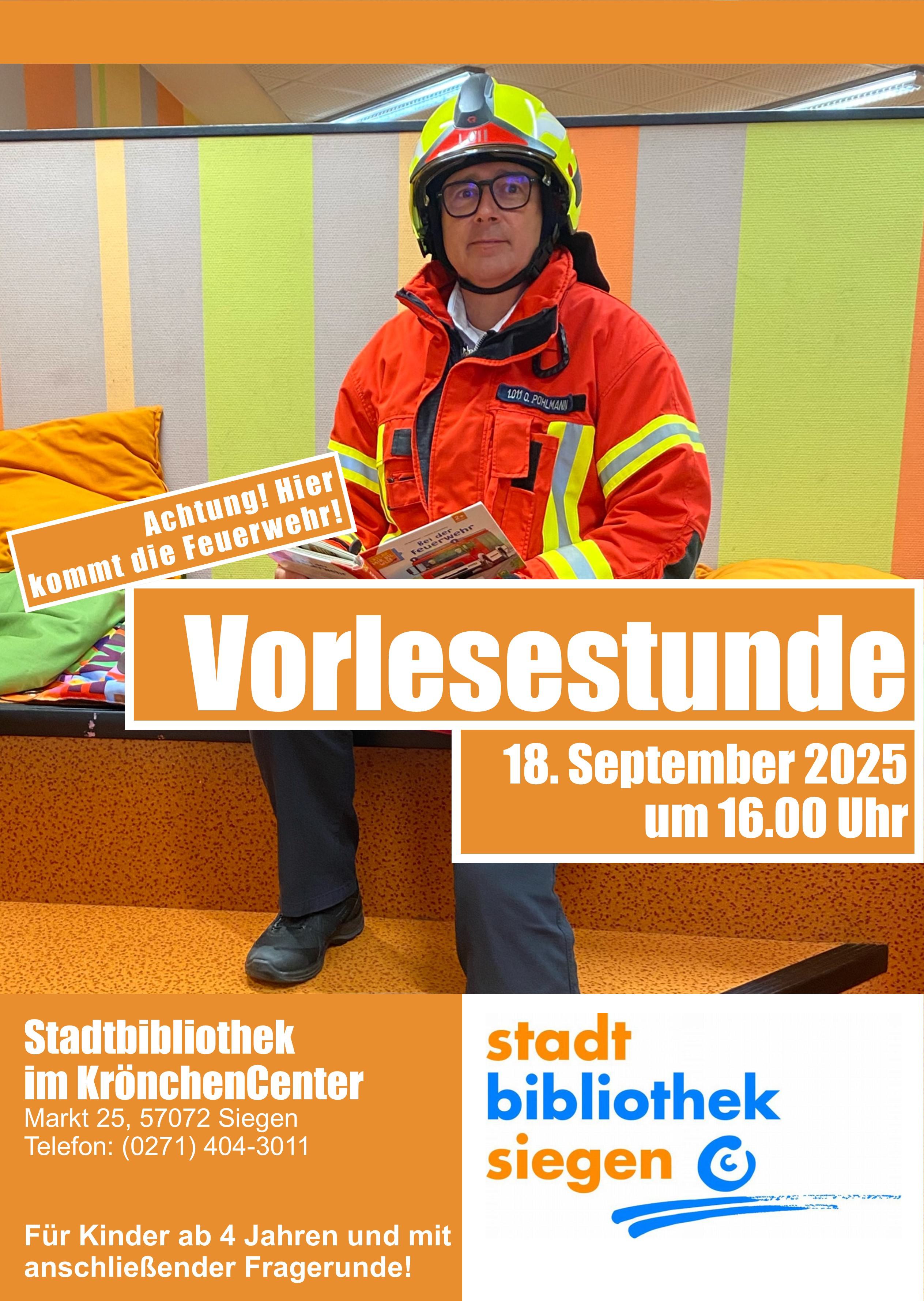 Vorlesestunde für Kinder ab 4 Jahren