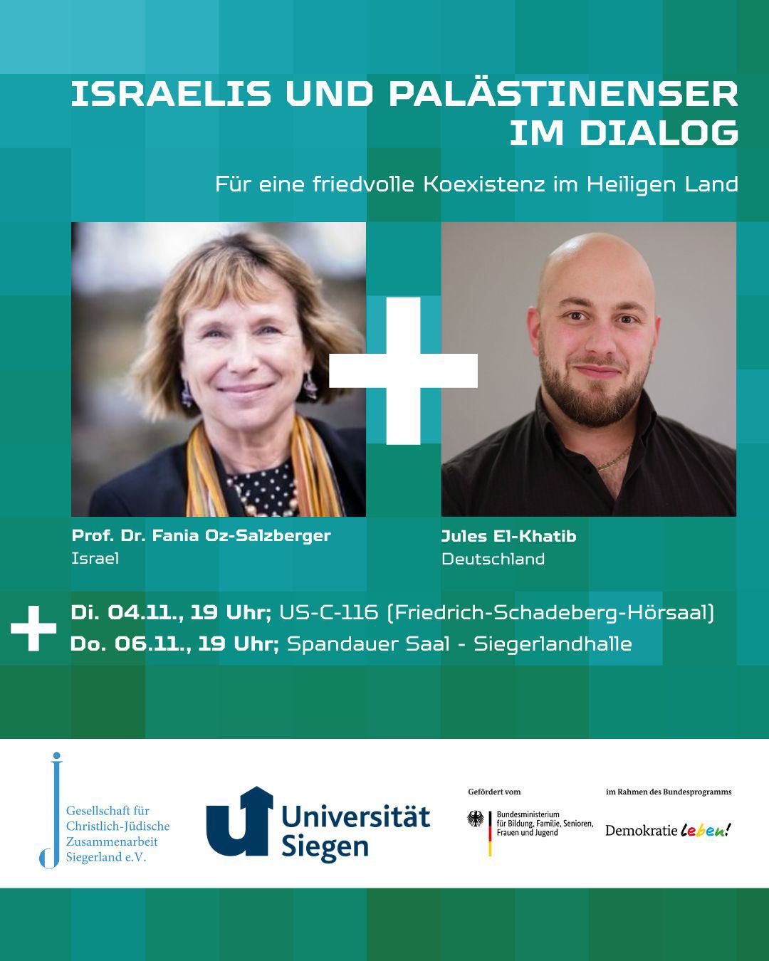 Israelis und Palästinenser im Dialog. Für eine friedvolle Koexistenz im Heiligen Land