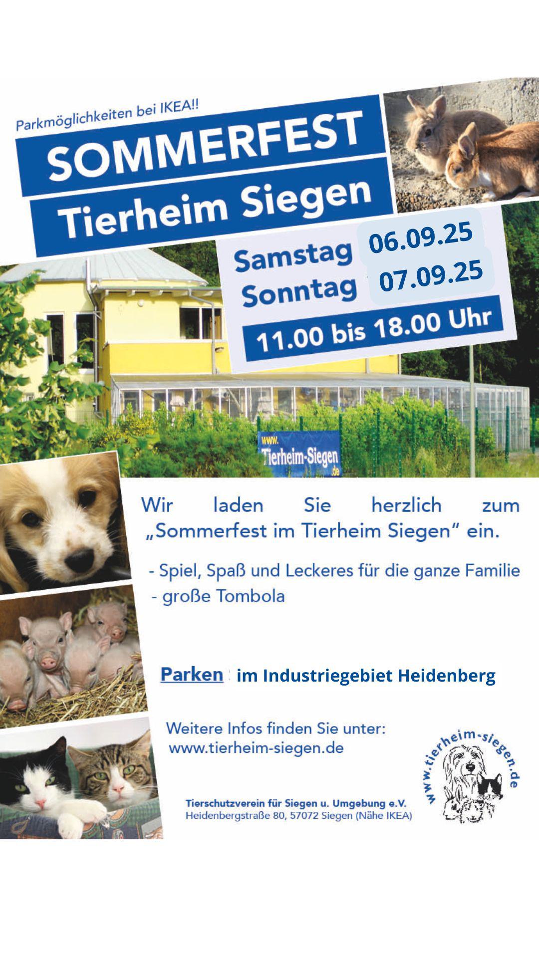 Sommerfest im Tierheim Siegen