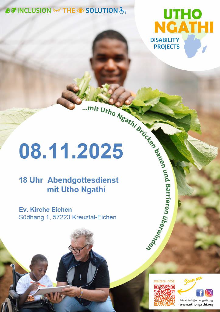 Abendgottesdienst mit Utho Ngathi