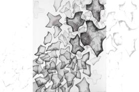 Detlef Schweiger: cross over, 150 x 120 cm, 2024